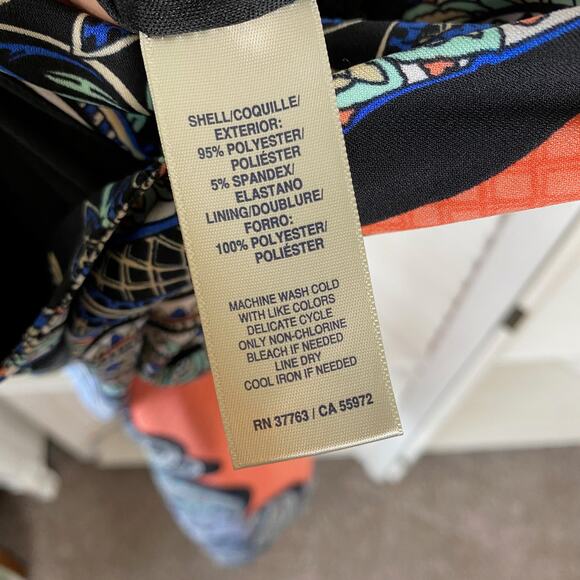 Rafaella Orange Paisley Sheath Dress - Picture 12 of 12